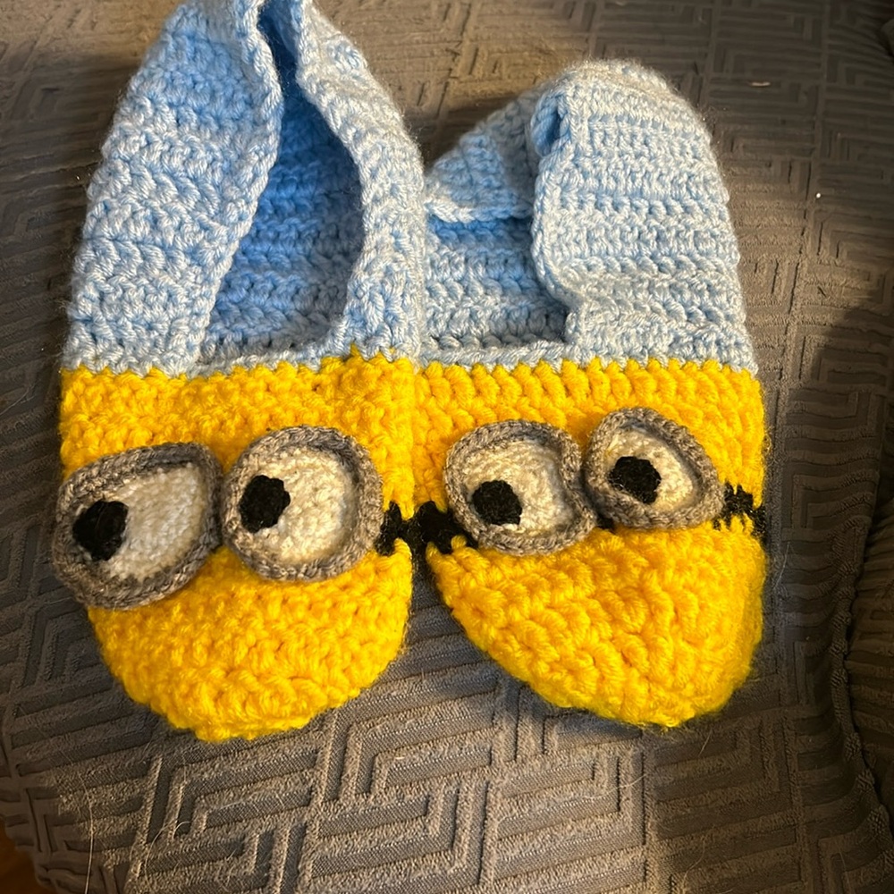 Minion slippers-hand made